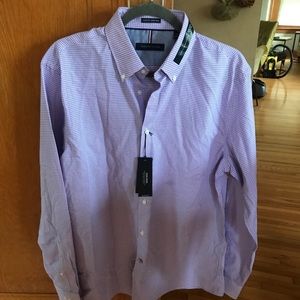 Tommy Hilfiger light purple checker slim fit shirt